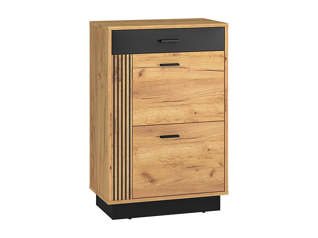 Meuble à chaussures 2 portes 1 tiroir Nilo Bois