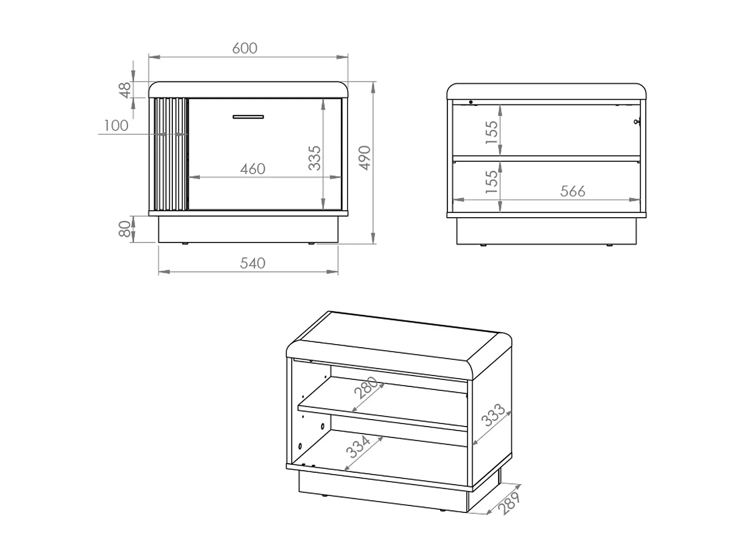 Banco zapatero 1 puerta Nilo Madera