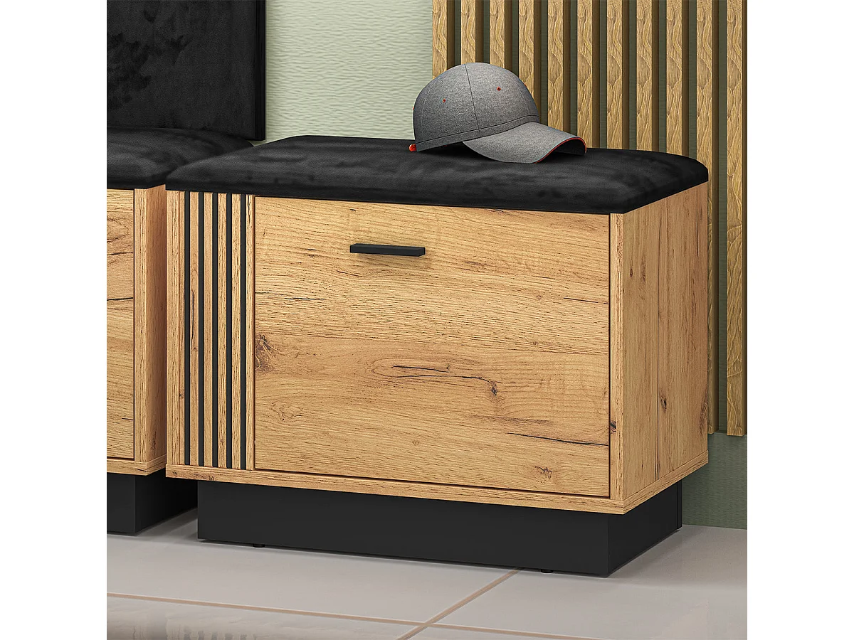 1-dørs skoreol Nilo Wood