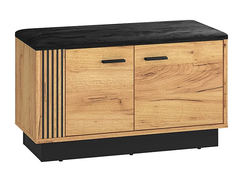 Bank Schuhmöbel 2 Türen Nilo Holz