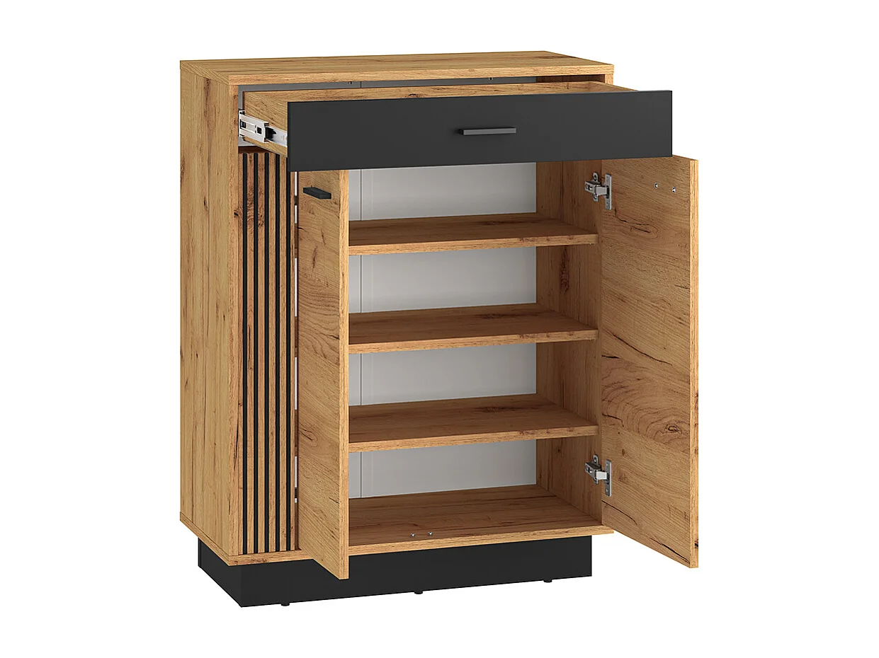 Mueble zapatero 2 puertas abatibles 1 cajón Nilo Madera