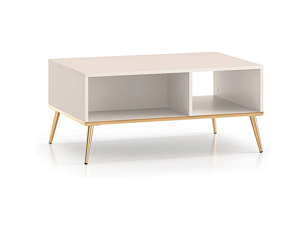 Table basse Olivia Cachemire et Doré