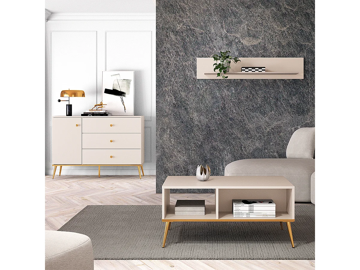 Tavolino da caffè Olivia cachemire 42cm