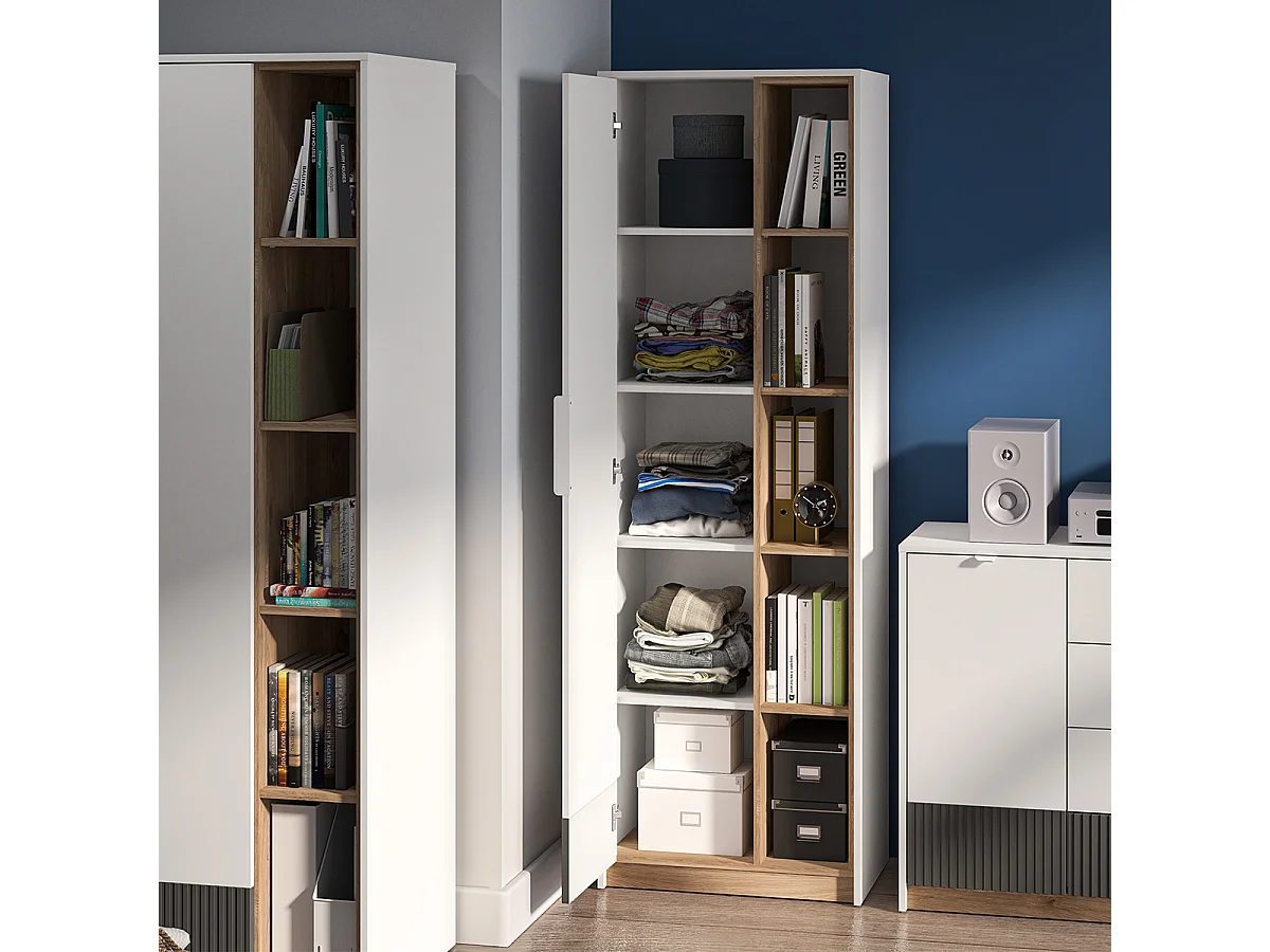 Schrank 1-türig Ronan Weiß