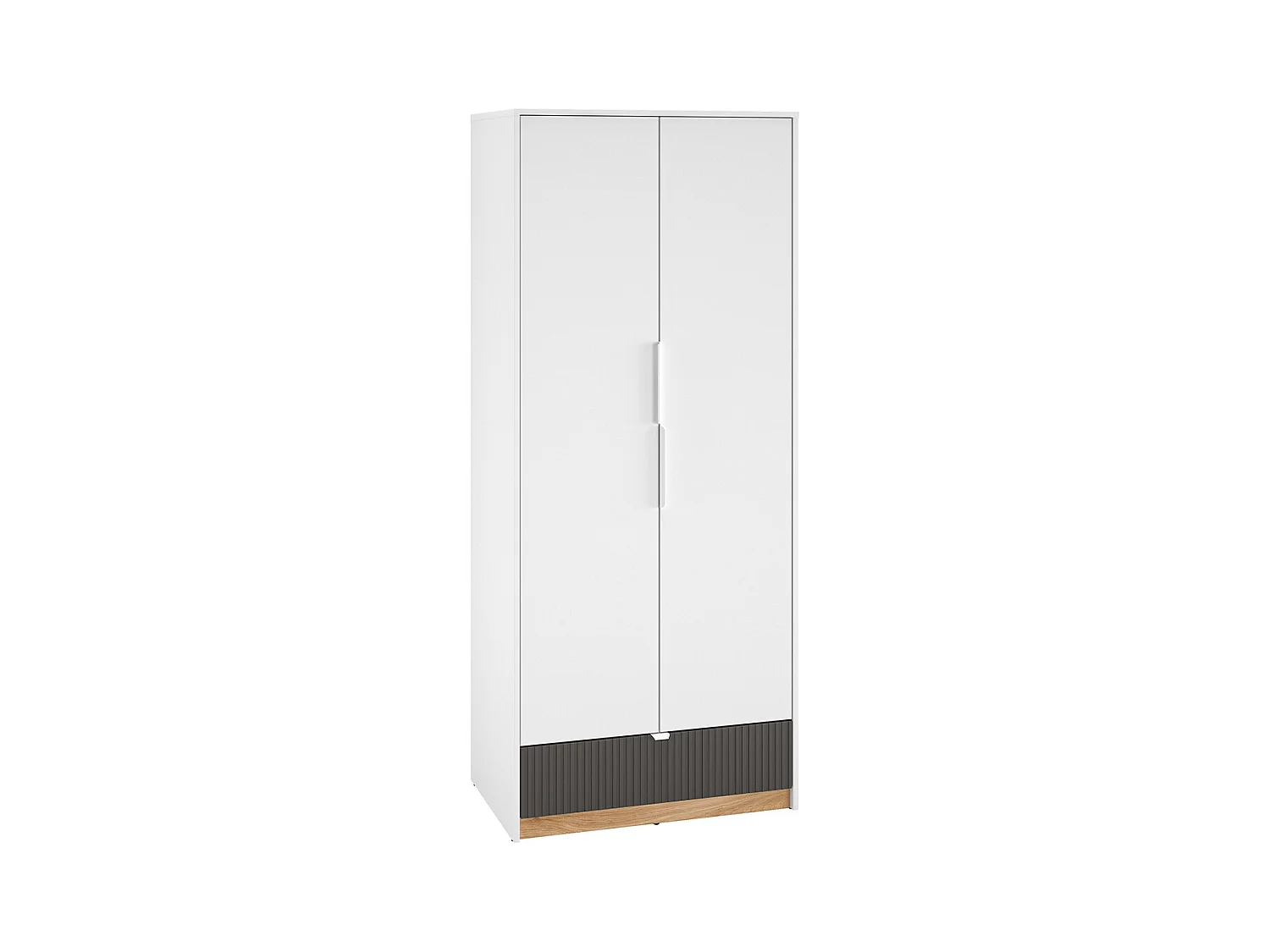 Armoire 2 portes 1 tiroir Ronan Blanc