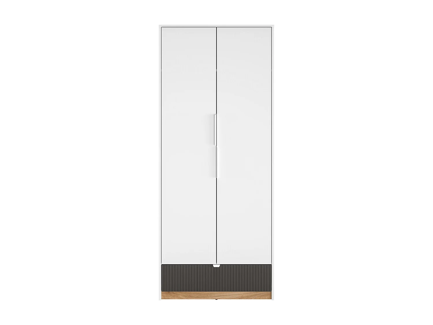 Armoire 2 portes 1 tiroir Ronan Blanc