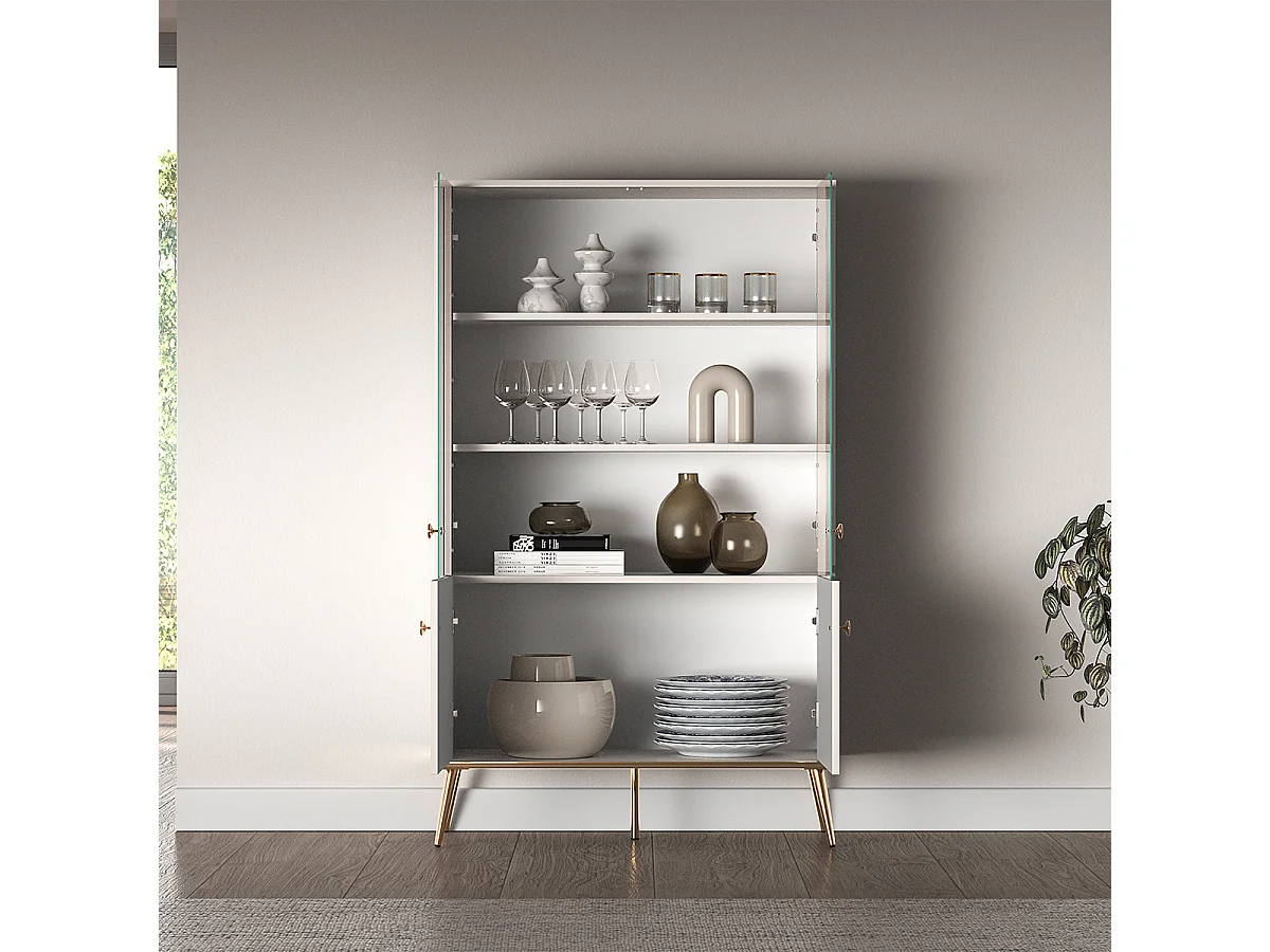 Olivia Cachemire et Doré 4-deurs servieskast