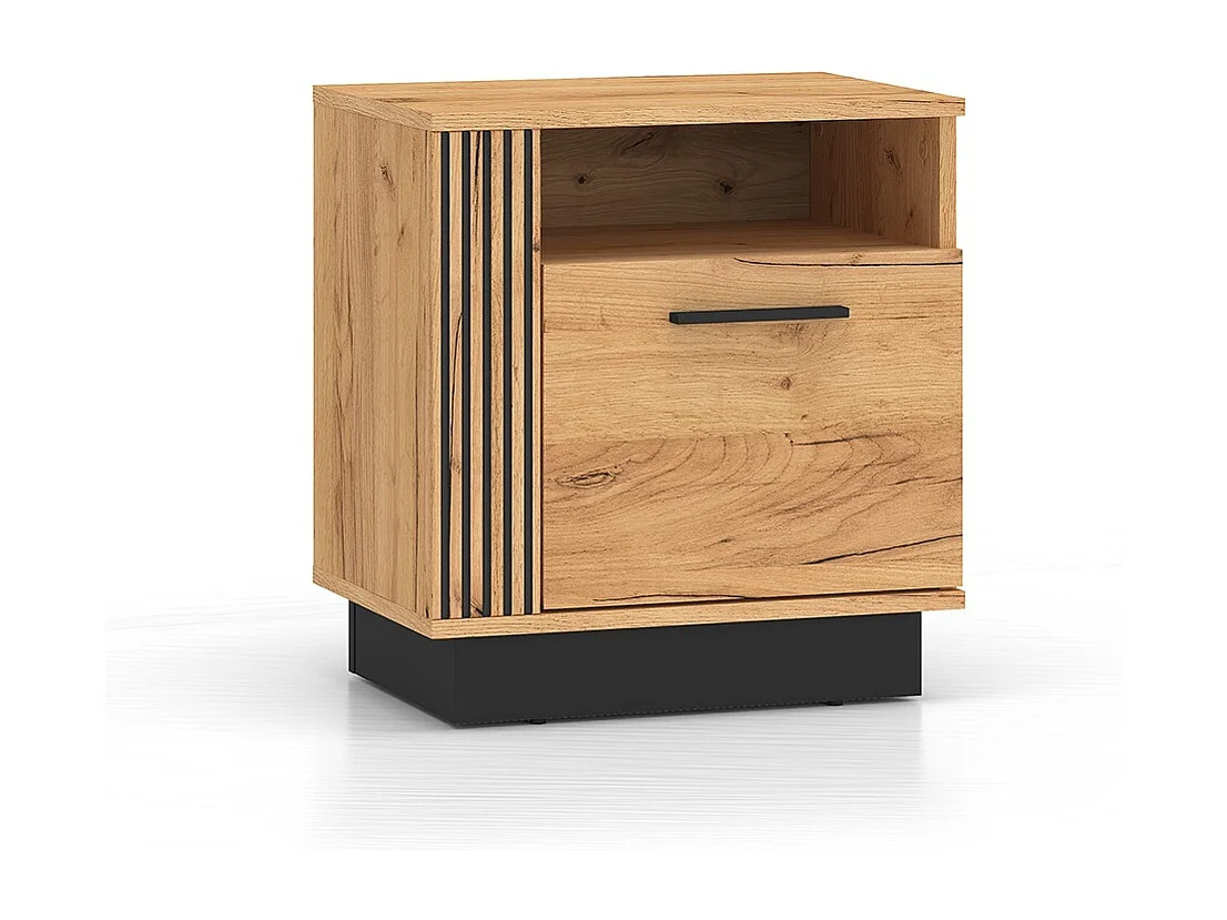 Mesa de cabeceira 1 porta Solal madeira 55cm