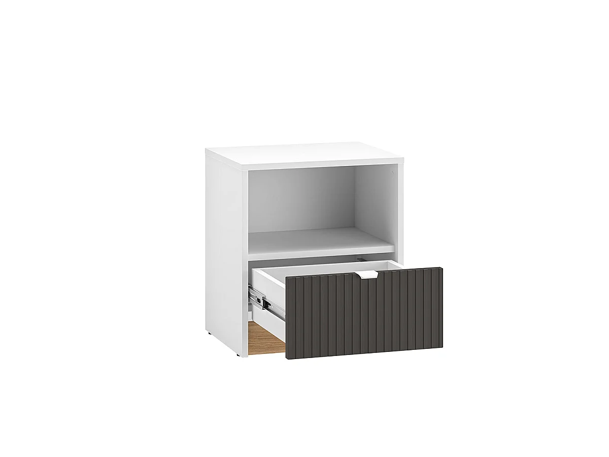 Ronan 1-drawer bedside cabinet White