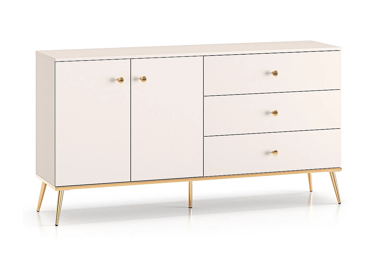 Buffet 2 ante 3 cassetti Olivia cachemire 85cm