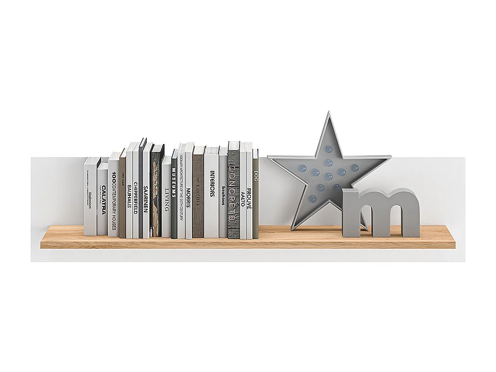 Prateleira de parede 94cm Ronan White