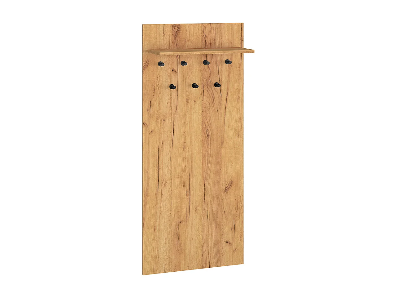 Appendiabiti da parete 7 pioli 1 ripiano Nilo Wood