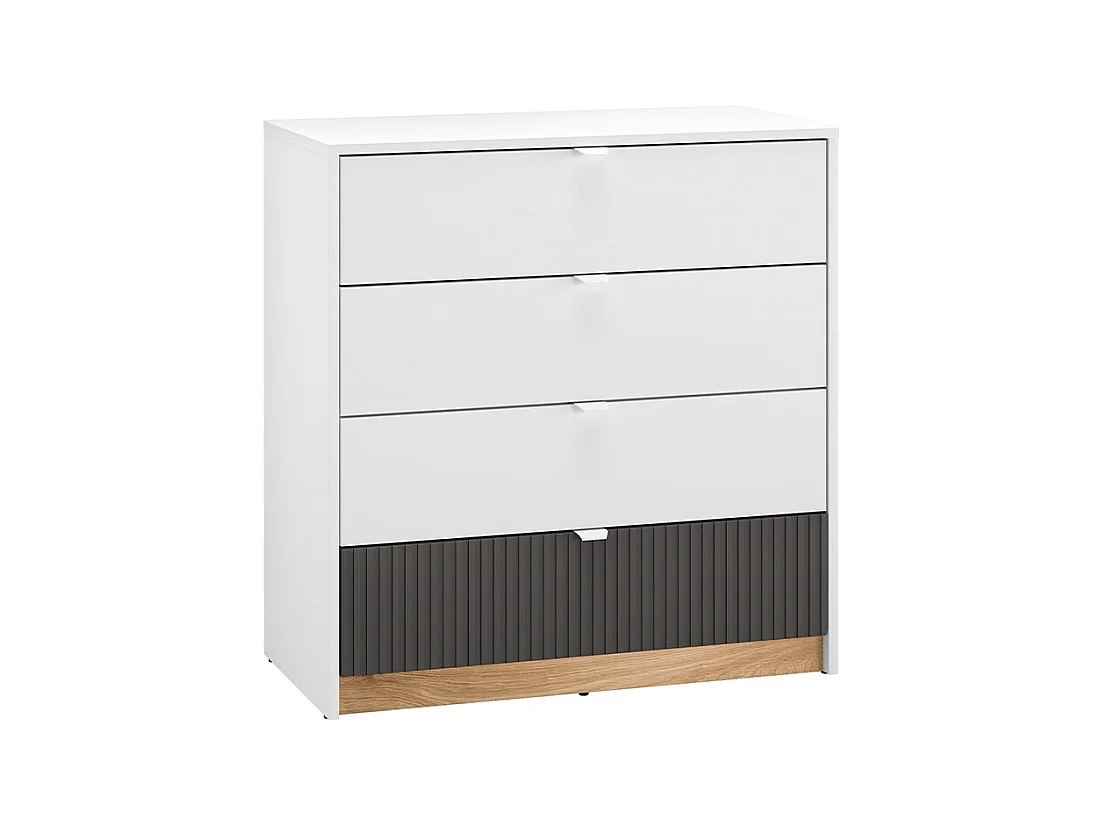 Commode 4 tiroirs Ronan Blanc