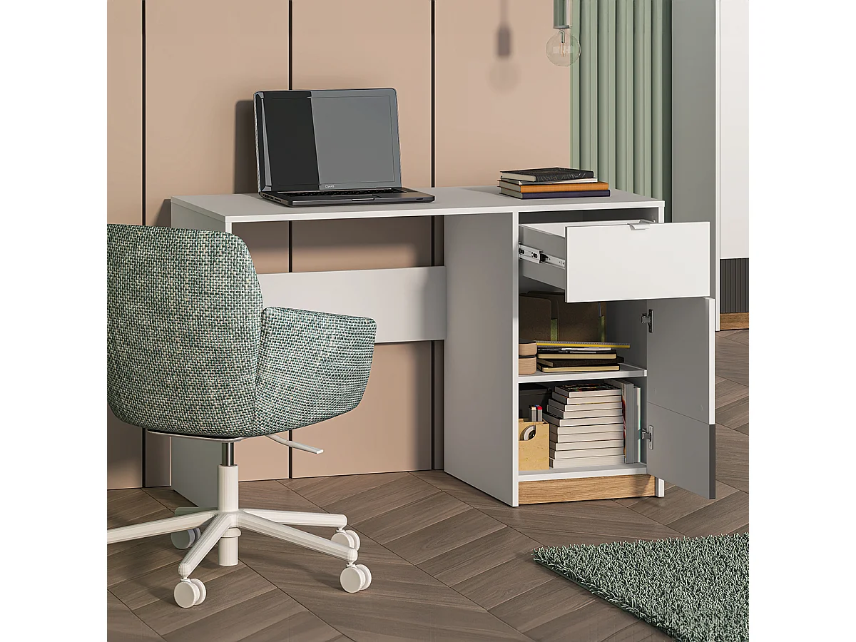 Ronan Wit 1 deurs 1 lade bureau