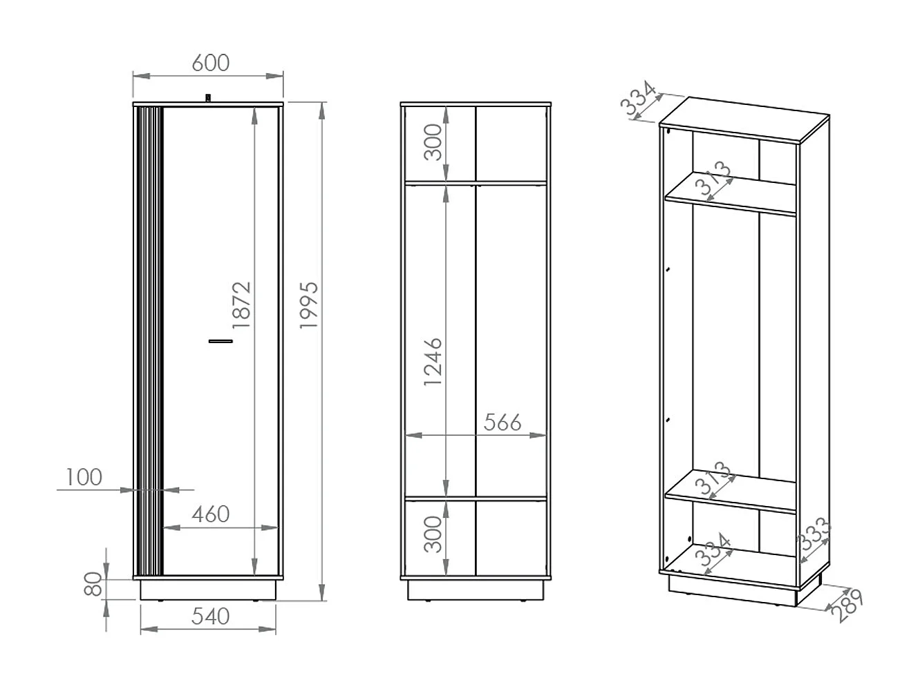 Colonne d'entrée 1 porte Nilo Bois