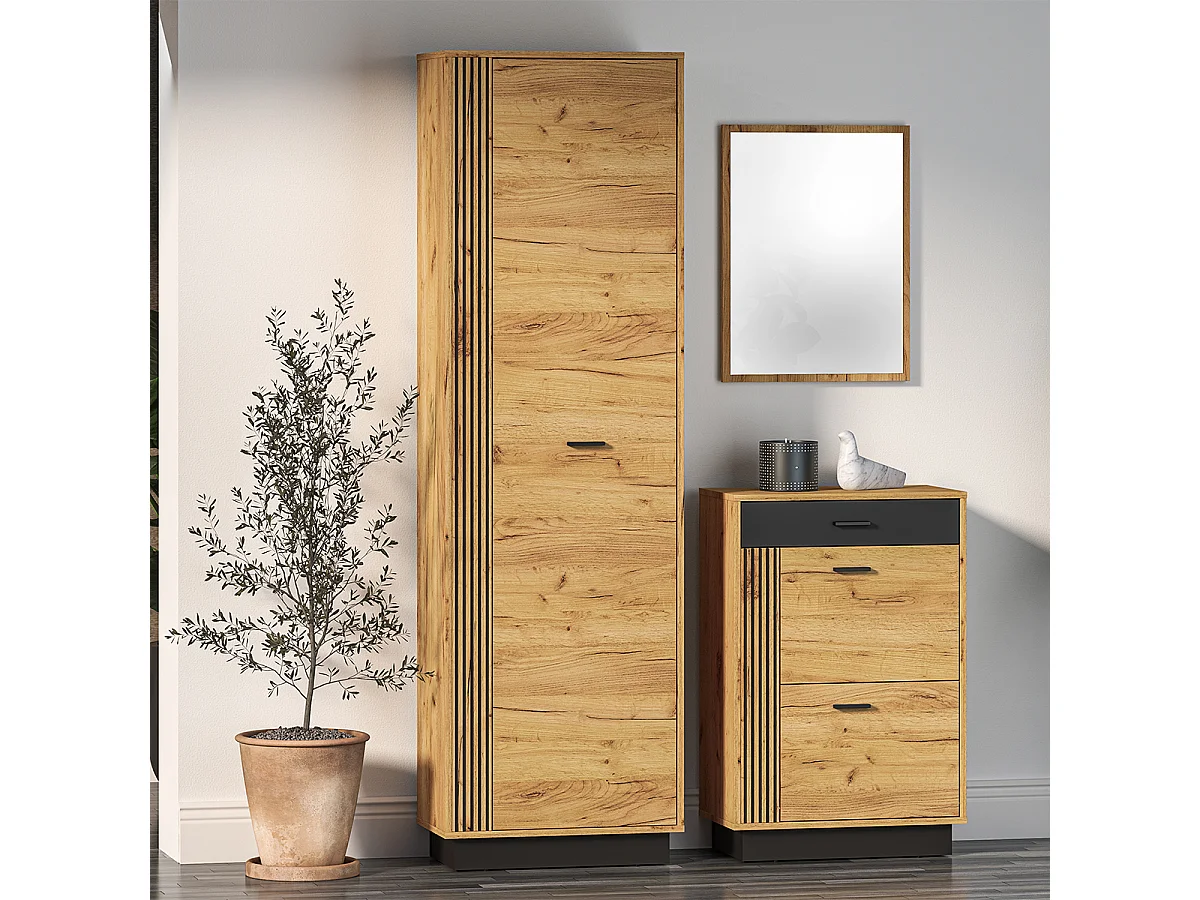 Colonne d'entrée 1 porte Nilo Bois