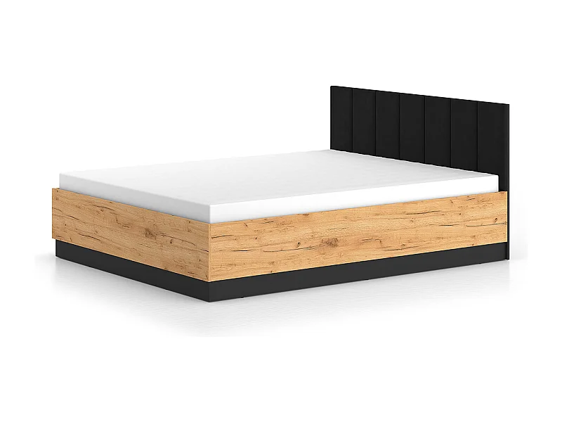 Cama com arrumação com base Solal madeira 160x200