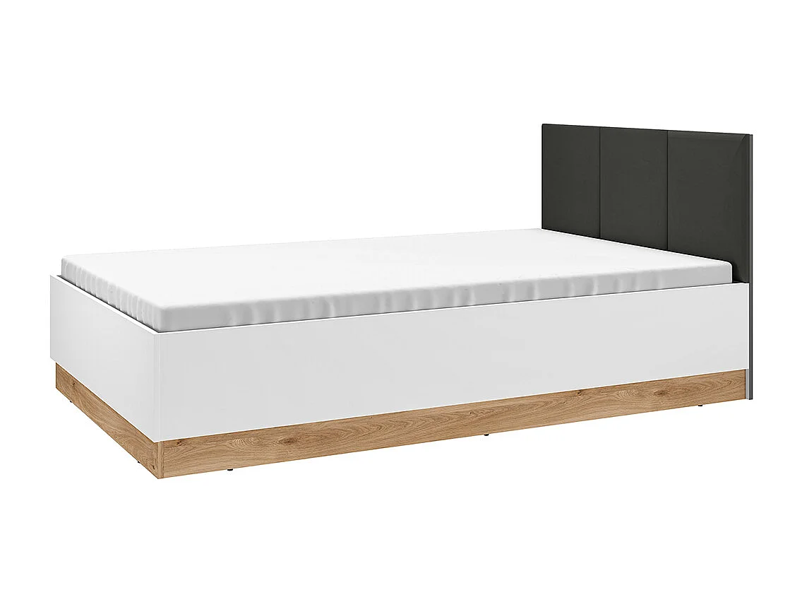 Letto con contenitore con base Ronan bianco 120x200