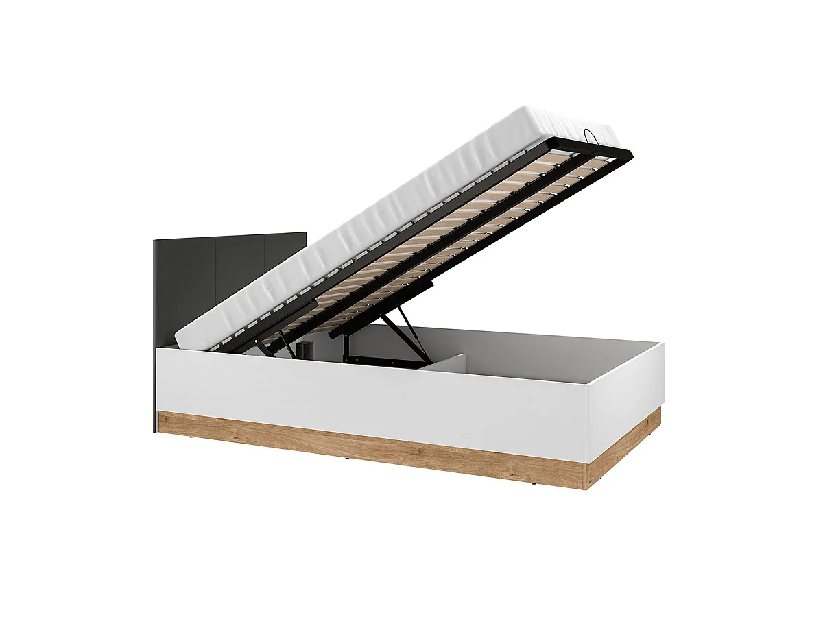Ronan White 120x200 boxseng inkl. lamelbund