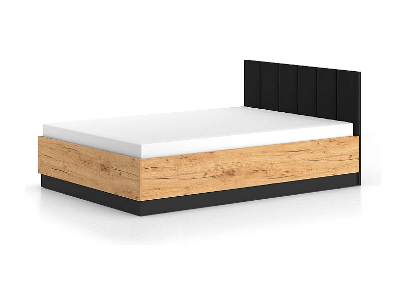 Letto con contenitore con base Solal marrone 140x200