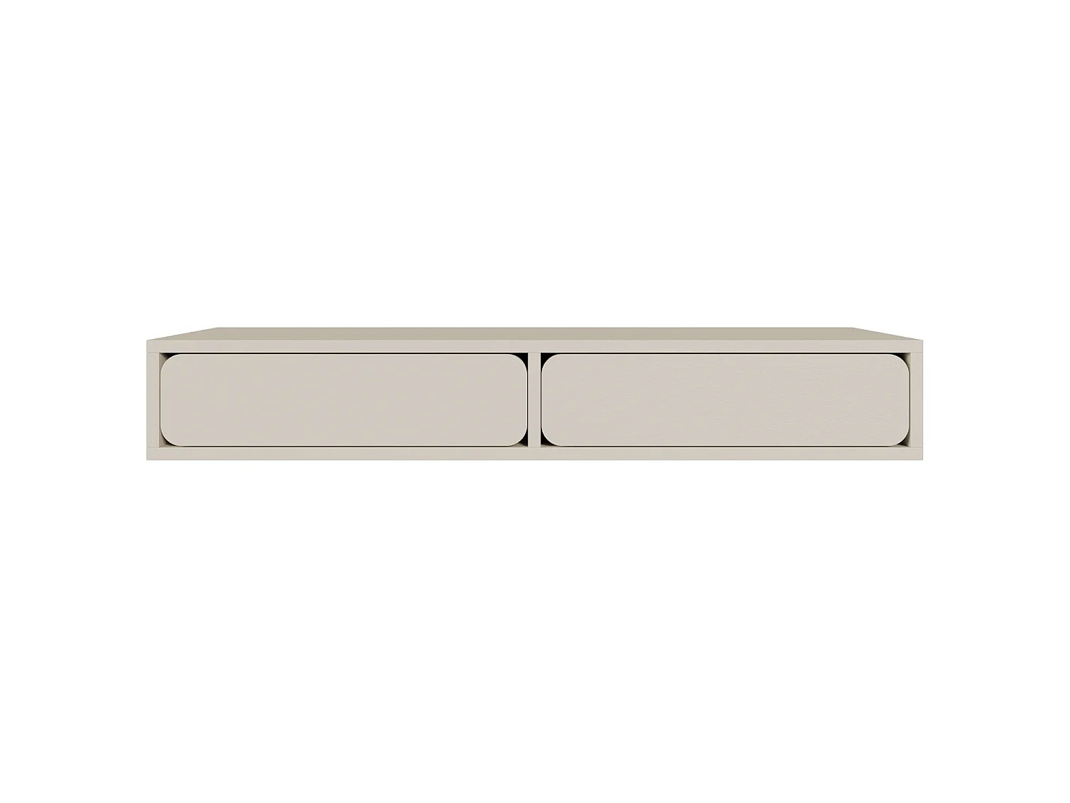 Selsey WUWU - Mobile da toilette a 2 cassetti - sospeso - 110 cm - greige
