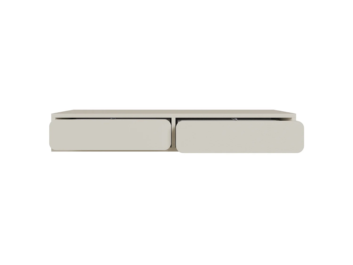 Selsey WUWU - Mobile da toilette a 2 cassetti - sospeso - 110 cm - greige