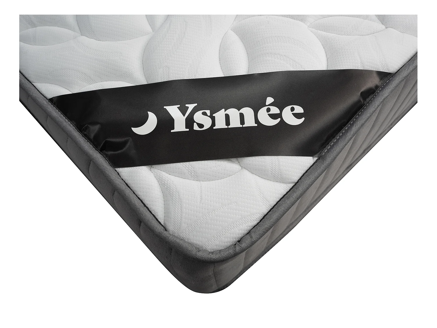 Soveværelsessæt 140 x 140 x 190 cm opbevaringsbund i hvid + latex og memoryskum madras 30 cm højde - MALINO fra YSMÉE