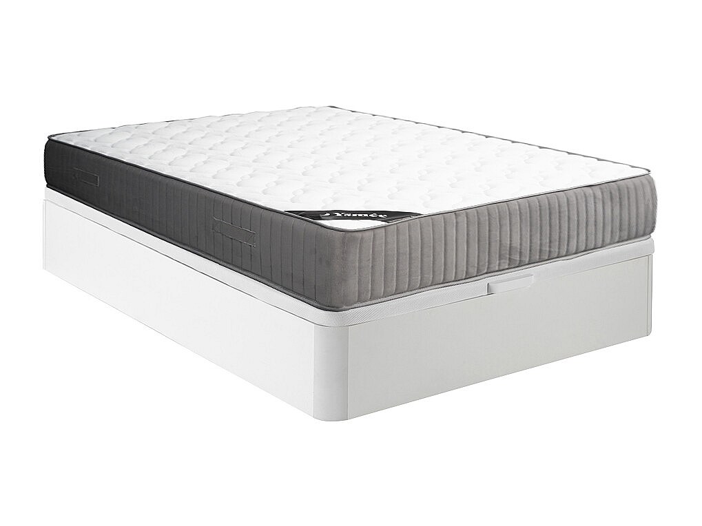 Set aus Bettgestell mit Bettkasten + Kaltschaummatratze - 160 x 200 cm - Au günstig online kaufen