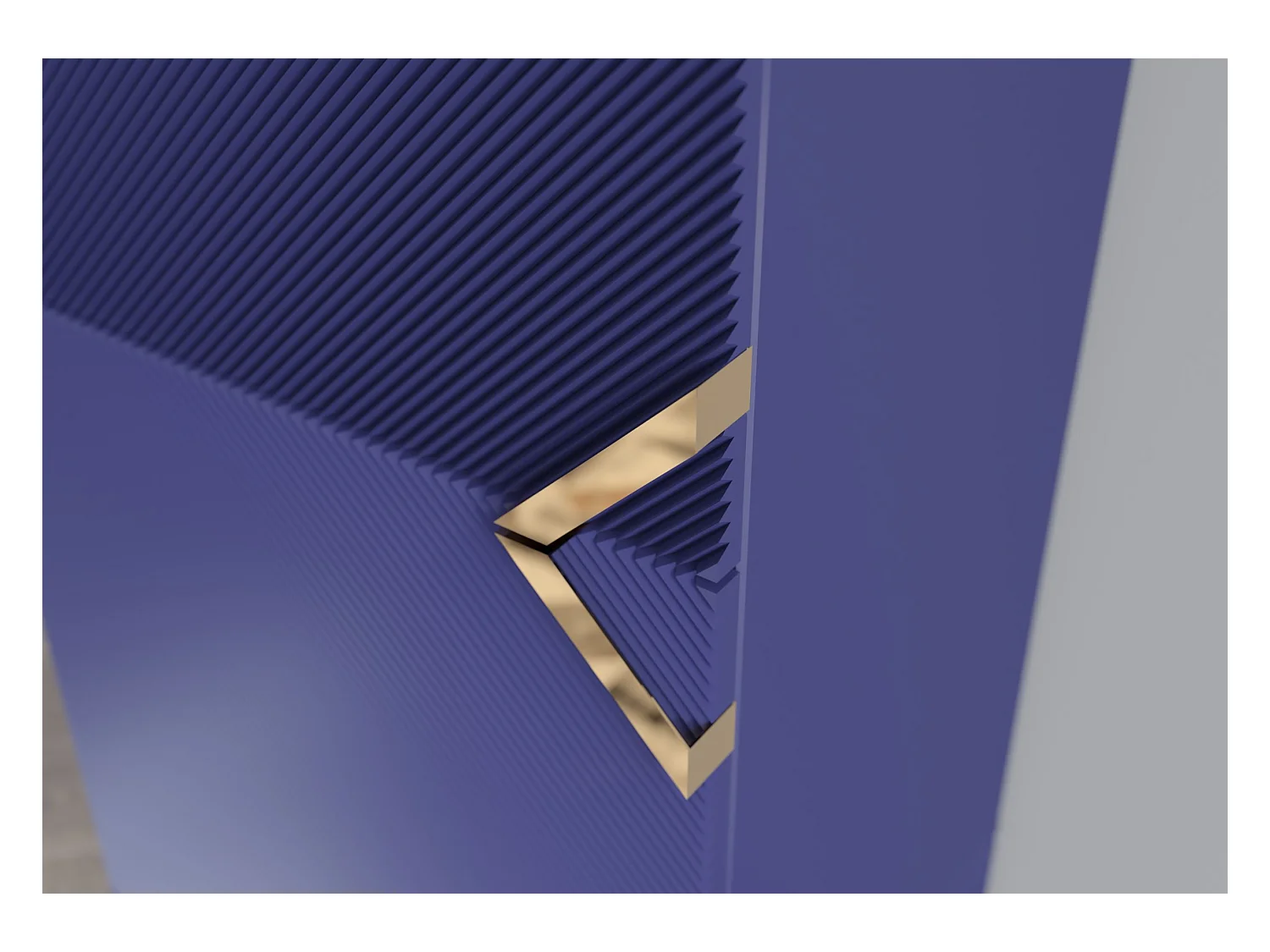 Drewniana komoda Visby DEMI HIGH 2D / kolor granat