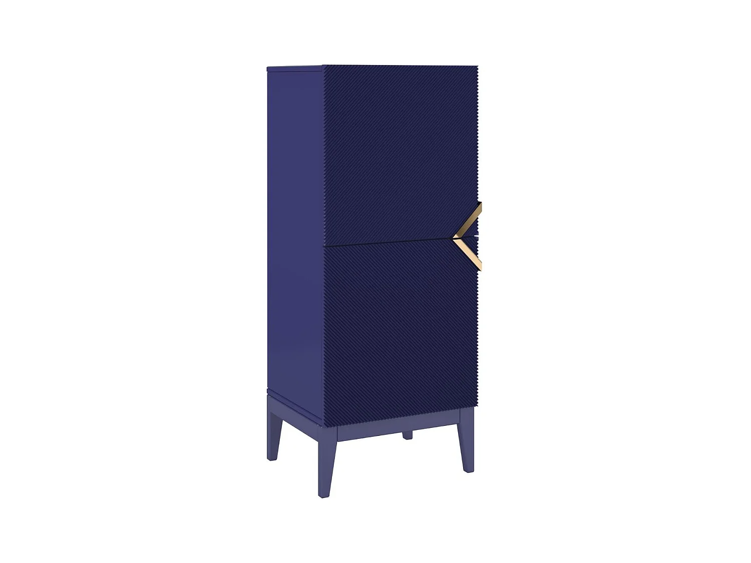 Drewniana komoda Visby DEMI HIGH 2D / kolor granat