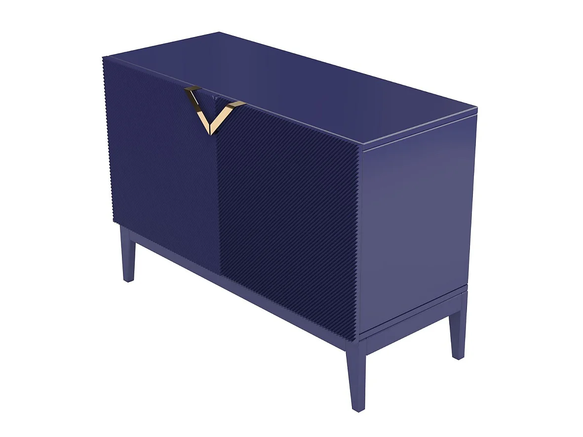 Drewniana komoda Visby DEMI LONG 2D / kolor granat