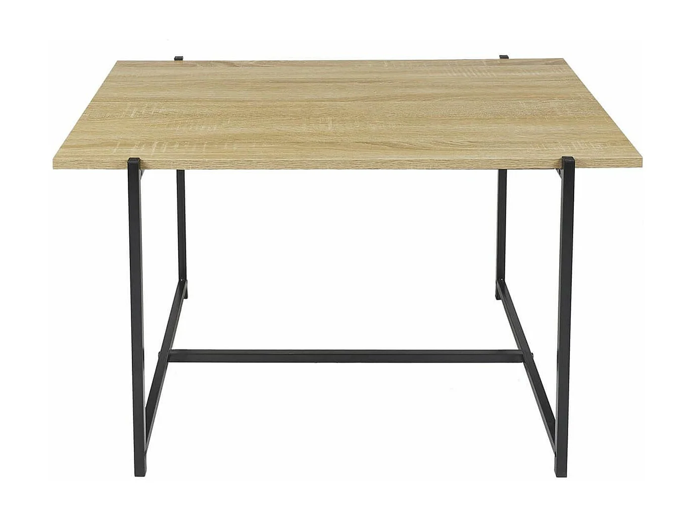 ELIAS - Tables basse plateau MDF aspect bois piètement métal