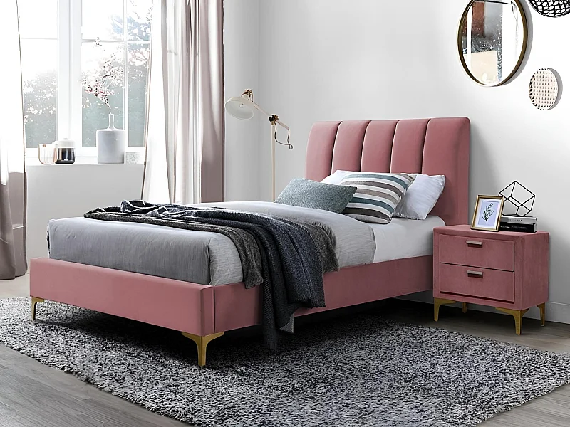 Letto Mirage XS (90x200)/Tessuto/Rosa