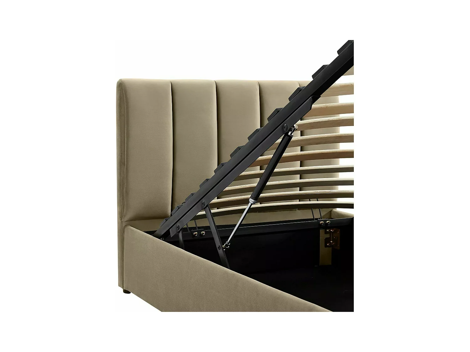 Letto Montreal (120x200)/Tessuto/Beige