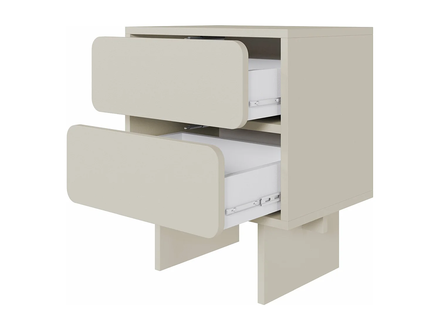 Comodino - 50 cm - grigio beige - WUWU