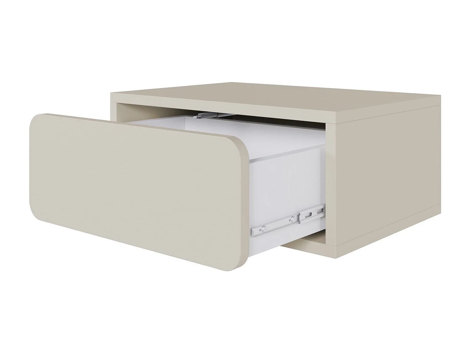 Hangend nachtkastje - met lade - greige - WUWU