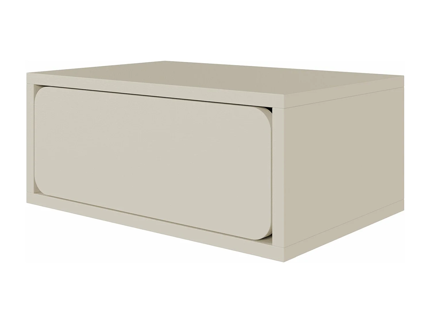 Table de chevet suspendue - avec tiroir - grège - WUWU