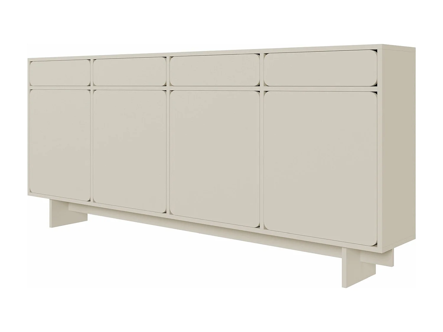 Buffet - 200 cm - 4 portes - grège - WUWU