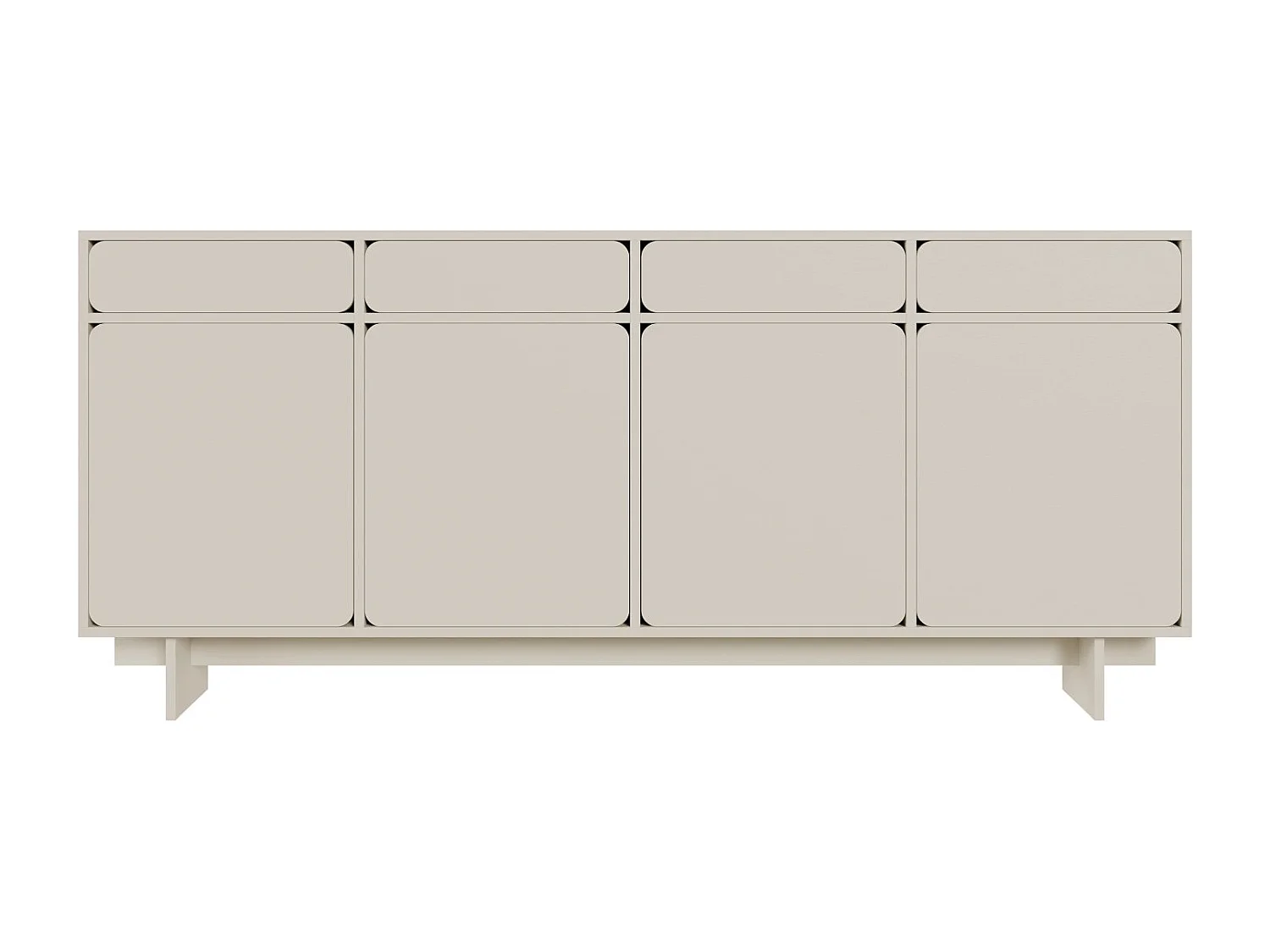 Buffet - 200 cm - 4 portes - grège - WUWU
