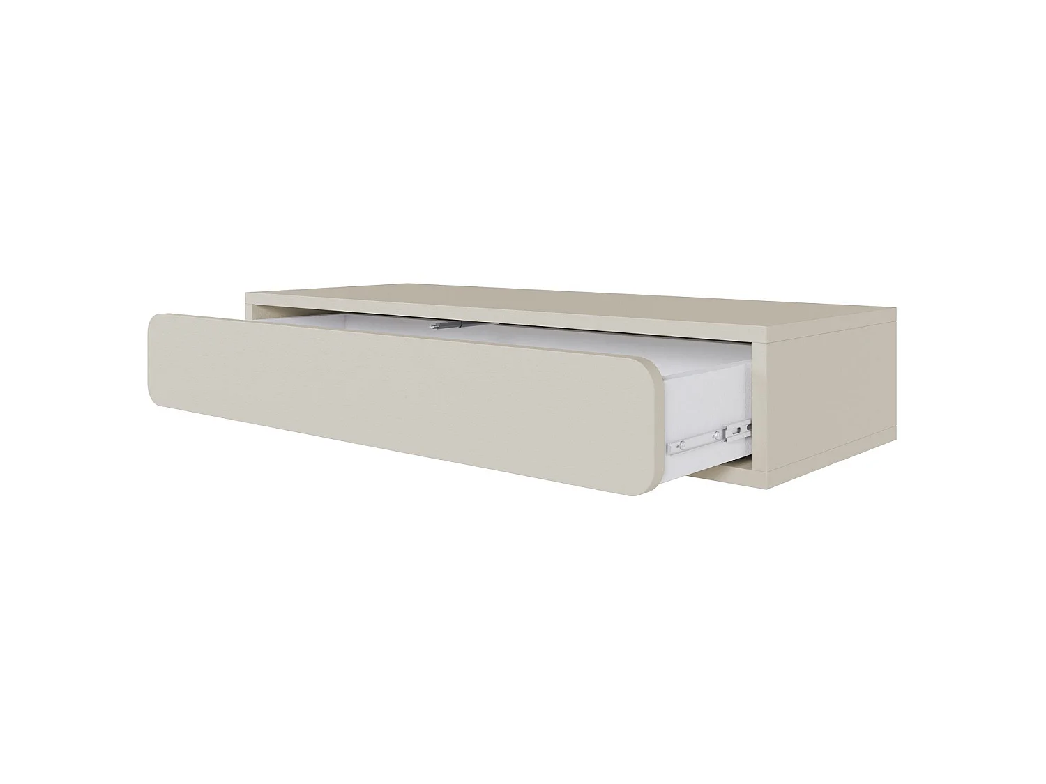 Console - 90 cm - avec tiroir - suspendu - grège - WUWU