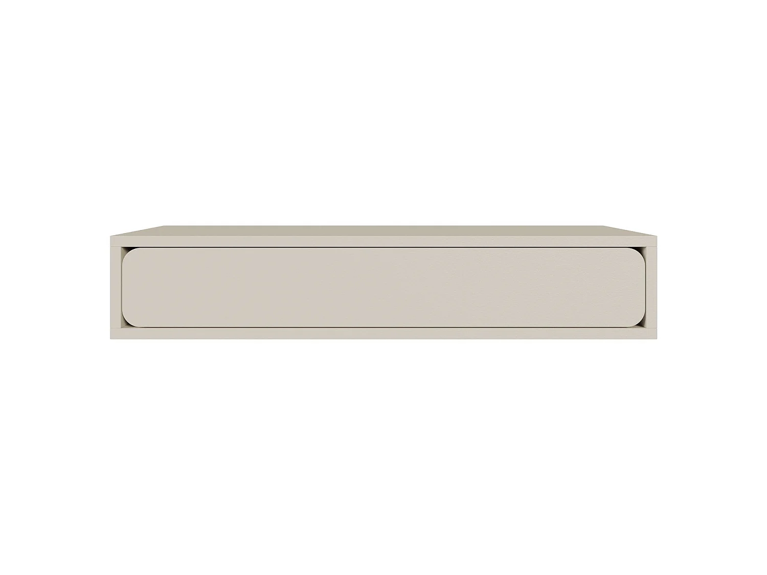 Console - 90 cm - avec tiroir - suspendu - grège - WUWU