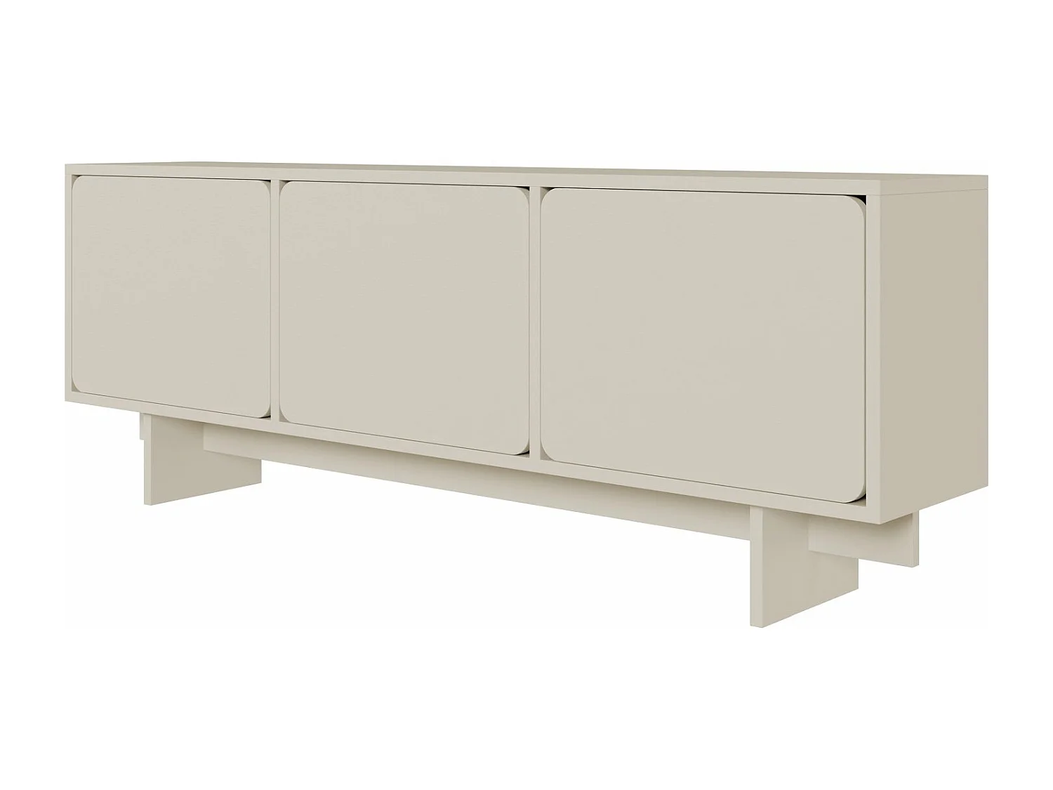 Mueble de televisión - 150 cm - gris - WUWU