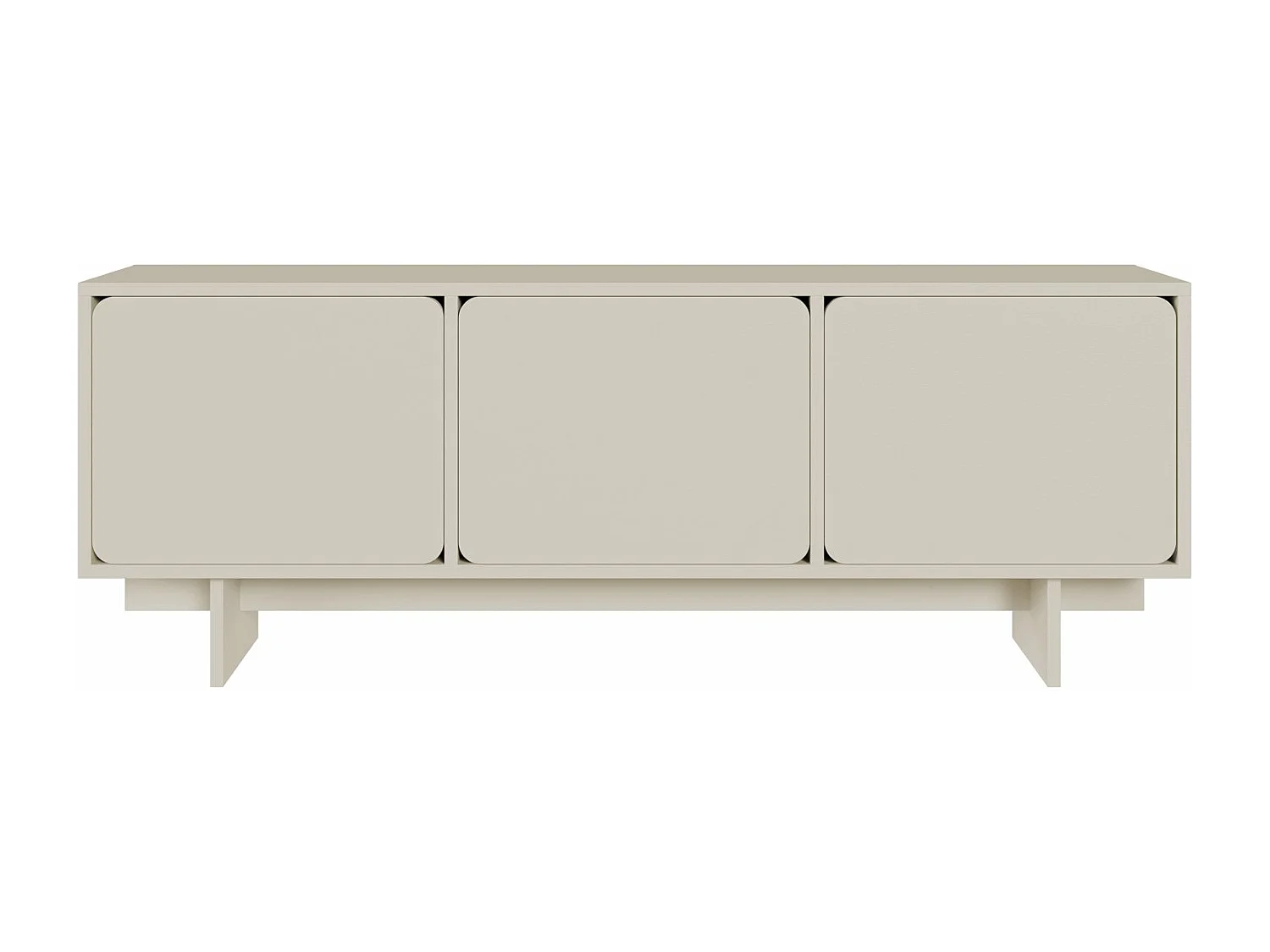 Mueble de televisión - 150 cm - gris - WUWU