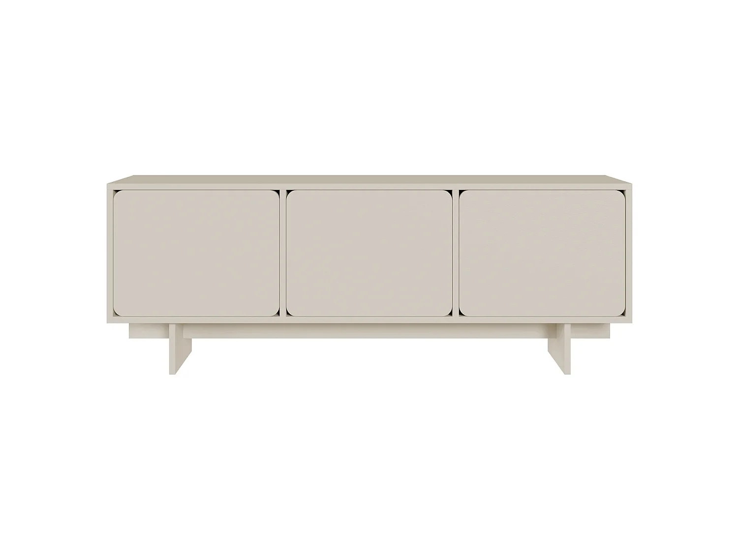 Meuble TV 3 portes - 150 cm - Grège - WUWU