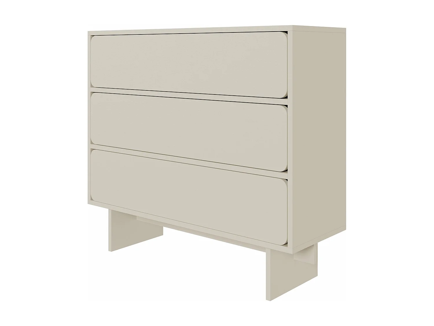 Kommode mit 3 Schubladen - Greige - 101 cm - WUWU