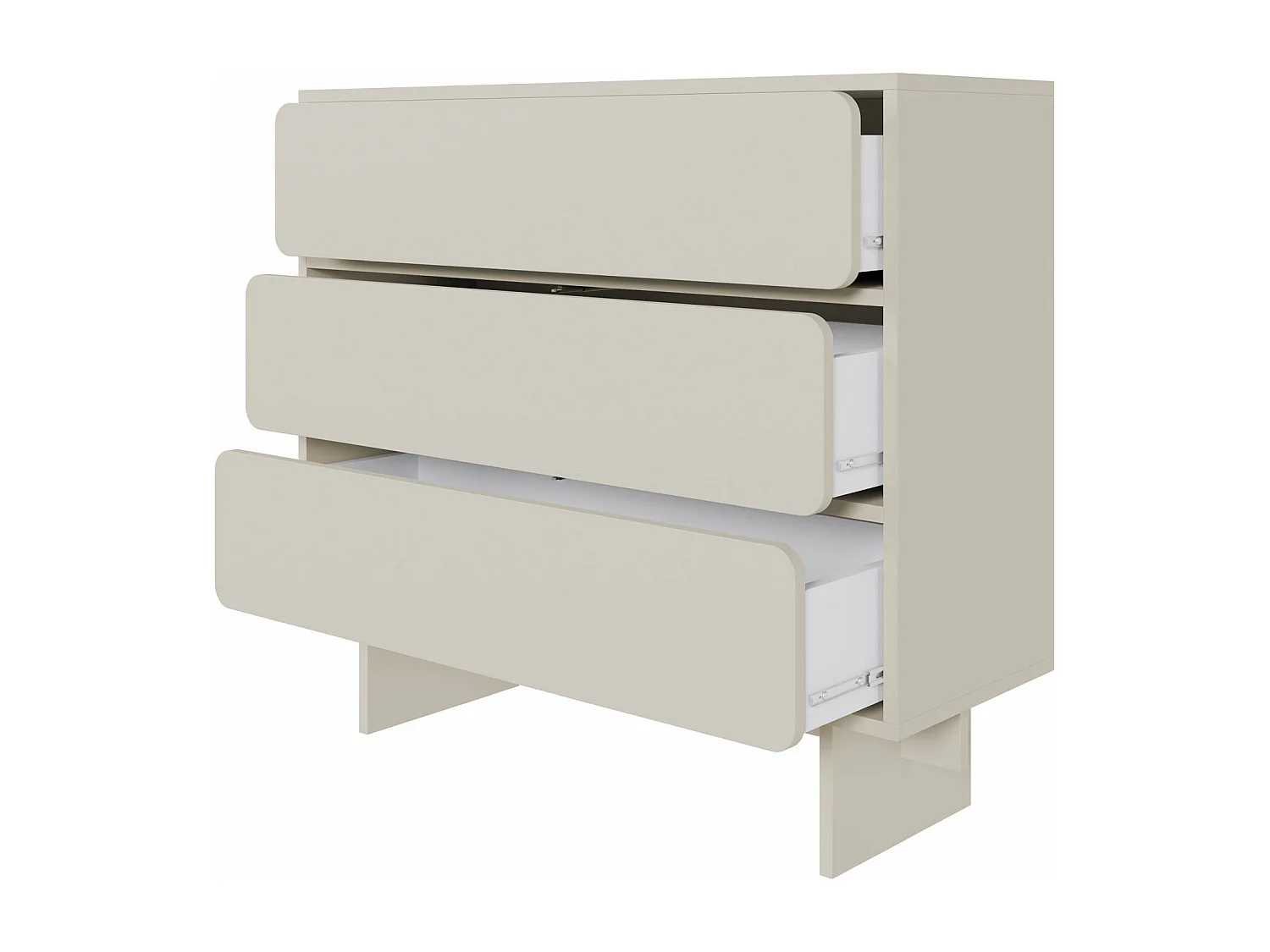 Kommode mit 3 Schubladen - Greige - 101 cm - WUWU