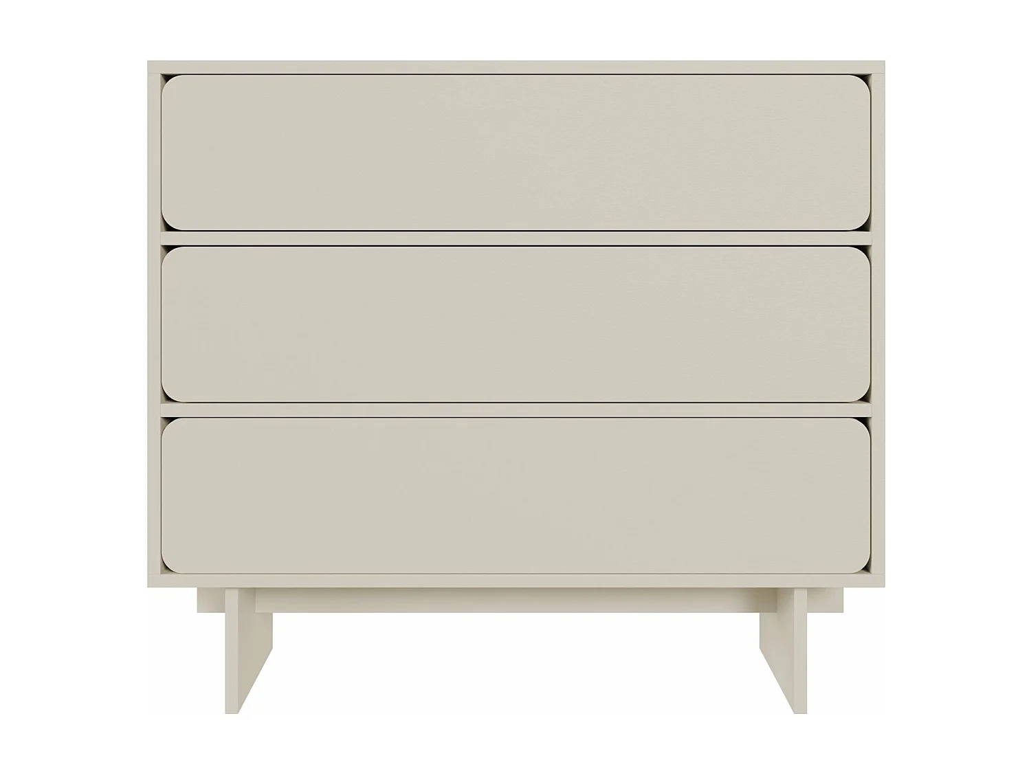 Kommode mit 3 Schubladen - Greige - 101 cm - WUWU