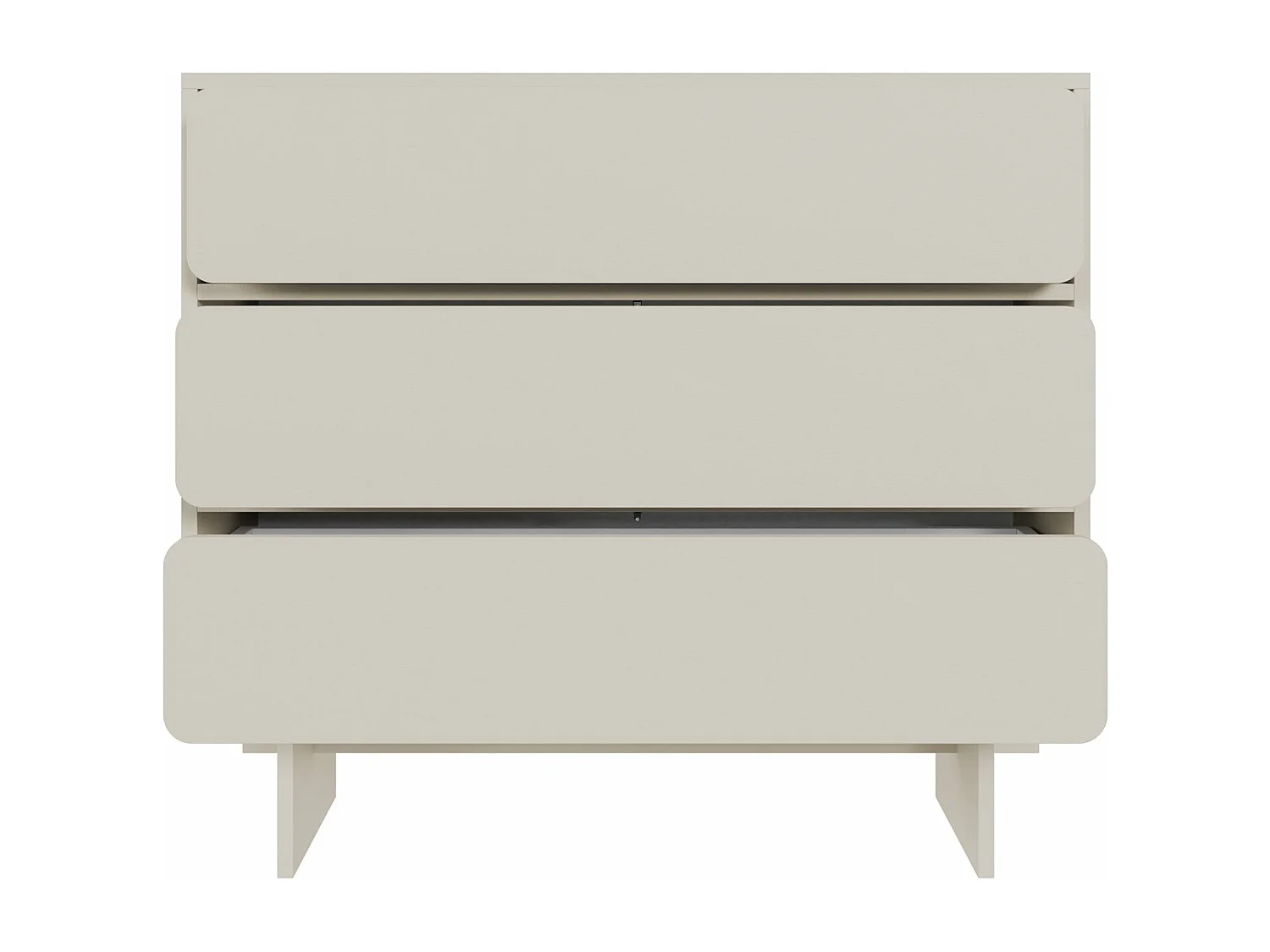 Kommode mit 3 Schubladen - Greige - 101 cm - WUWU