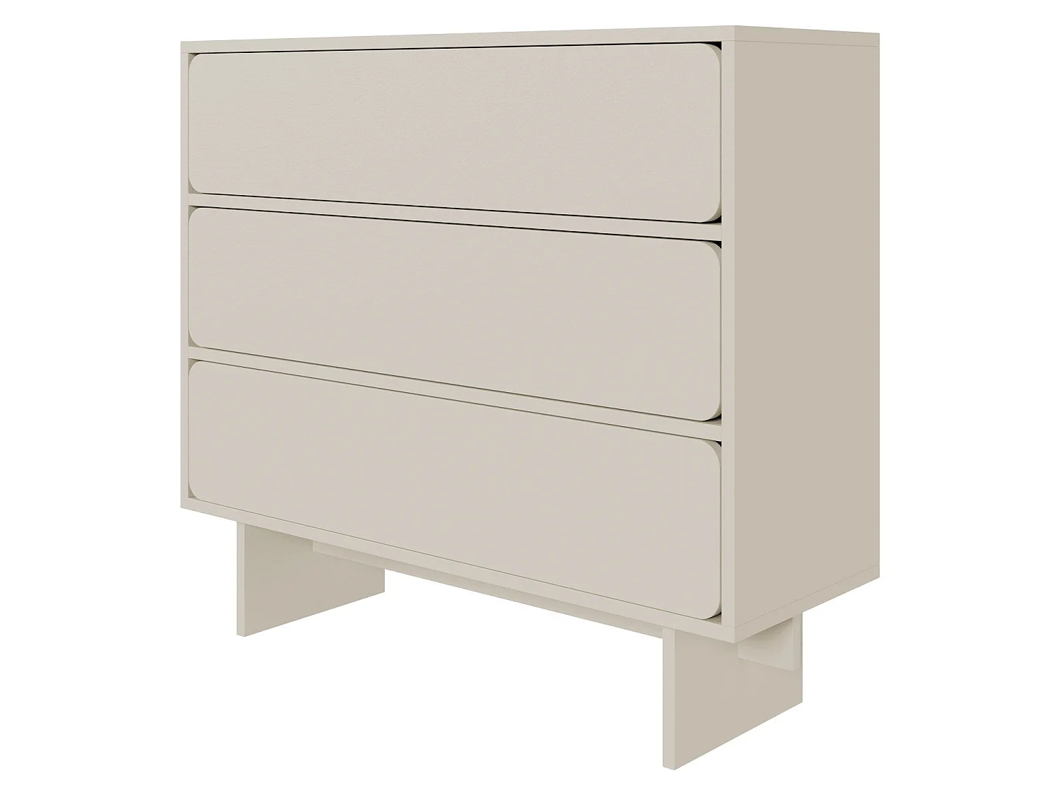 Commode - 101 cm - 3 tiroirs - grège - WUWU