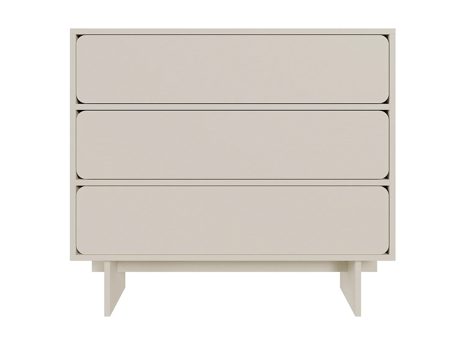 Commode - 101 cm - 3 tiroirs - grège - WUWU